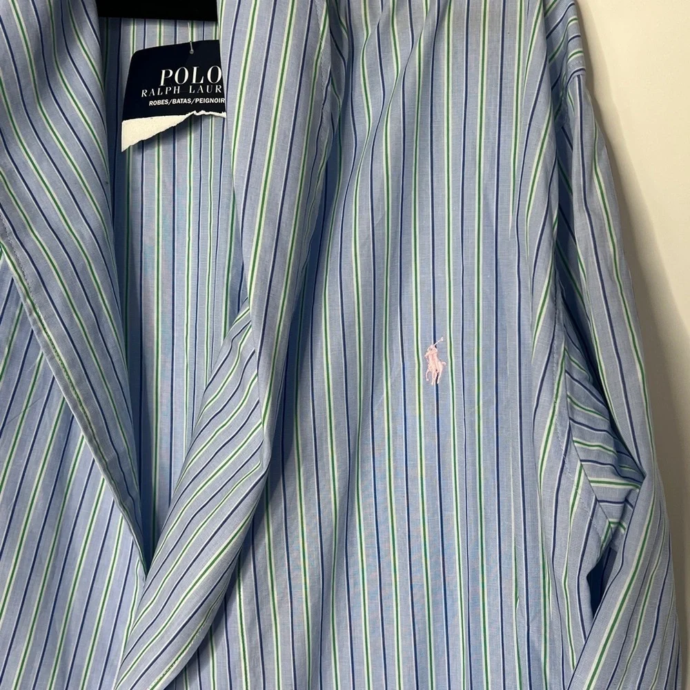 Polo Ralph Lauren Sz S 100% Cotton Robe (missing tie) - New with Tags